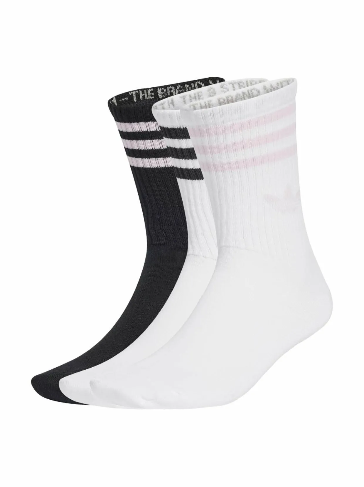 3 Stripes Crew -sukat 3-pack