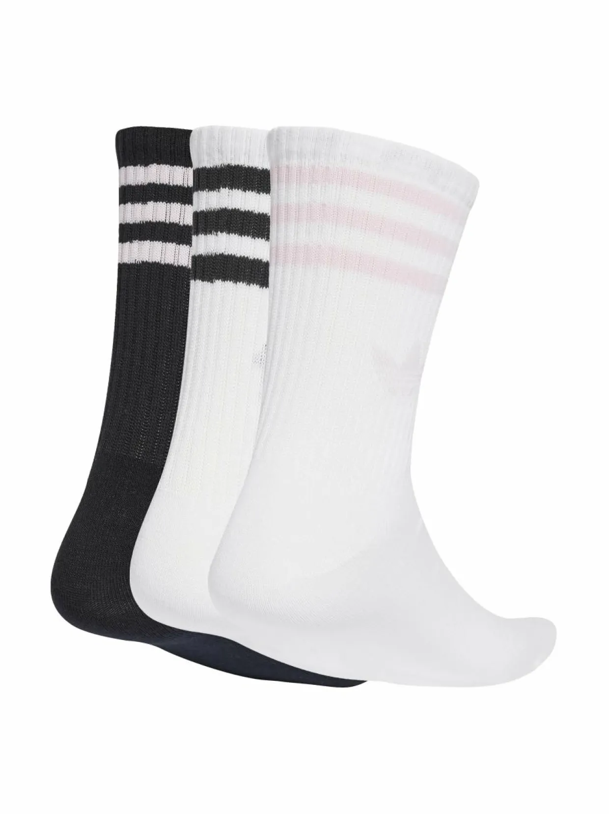 3 Stripes Crew -sukat 3-pack