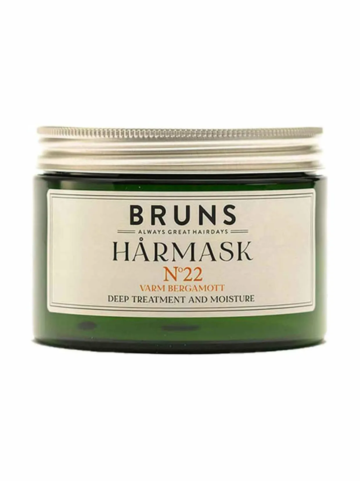 №22 Warm Bergamot Hårmask -ravitseva hiusnaamio