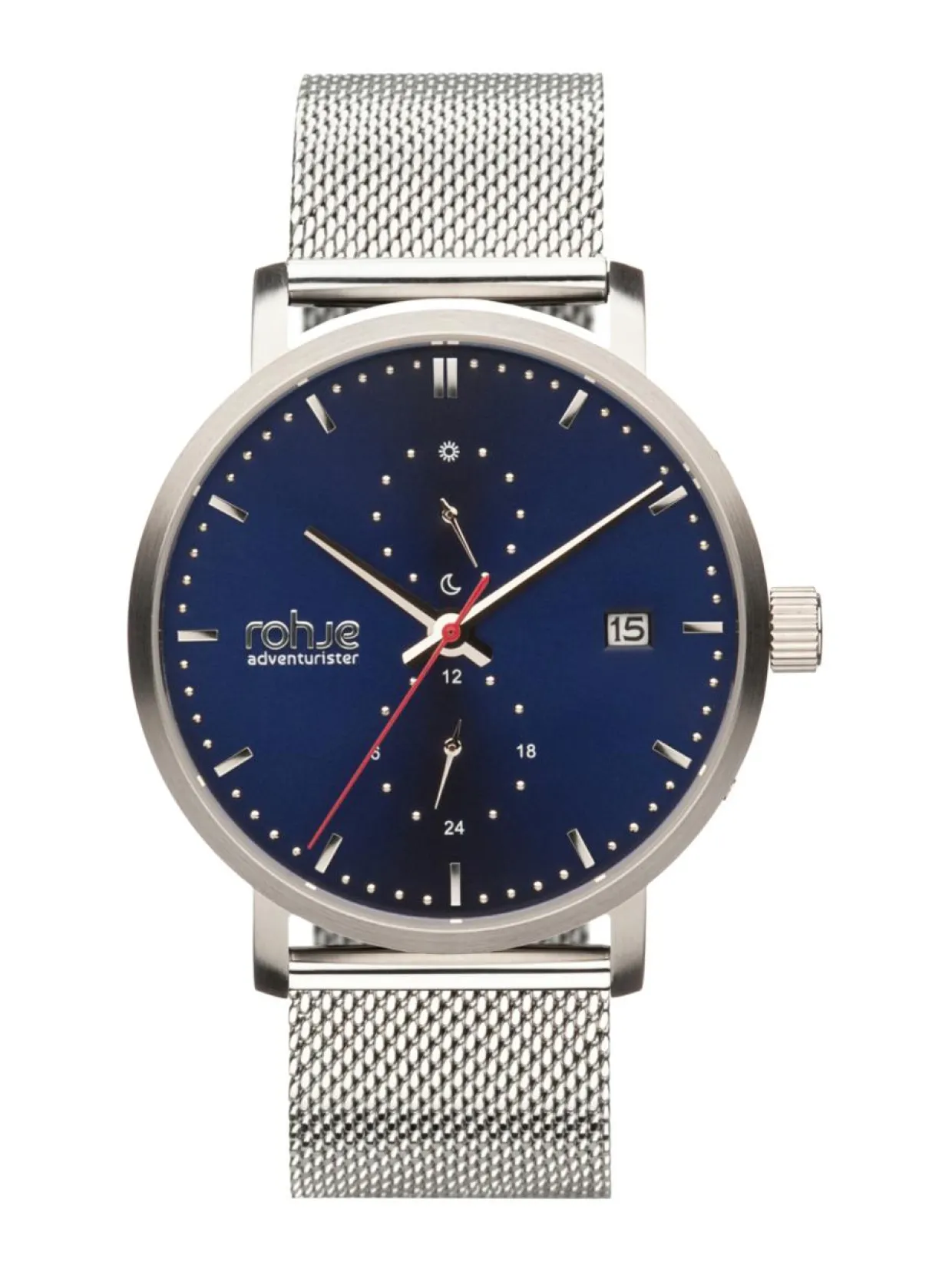 Adventurister Blue-rannekello, Teräsranneke