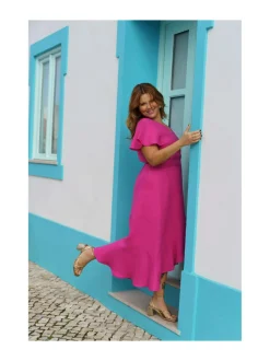 Annika Dress, Candy Pink