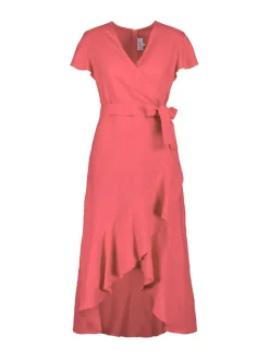 Annika Dress, Sunset Coral