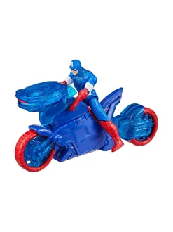 AVENGERS Leikkisetti Kapteeni Amerikka ja kilpiä ampuva pyörä, 10 cm