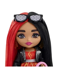 BARBIE Extra Mini Doll - Red/Black Hair