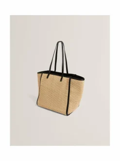 Barni Faux Raffia Large -shopperi