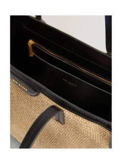 Barni Faux Raffia Large -shopperi