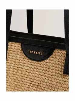 Barni Faux Raffia Large -shopperi