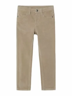 Basic Slim Fit -vakosamettihousut