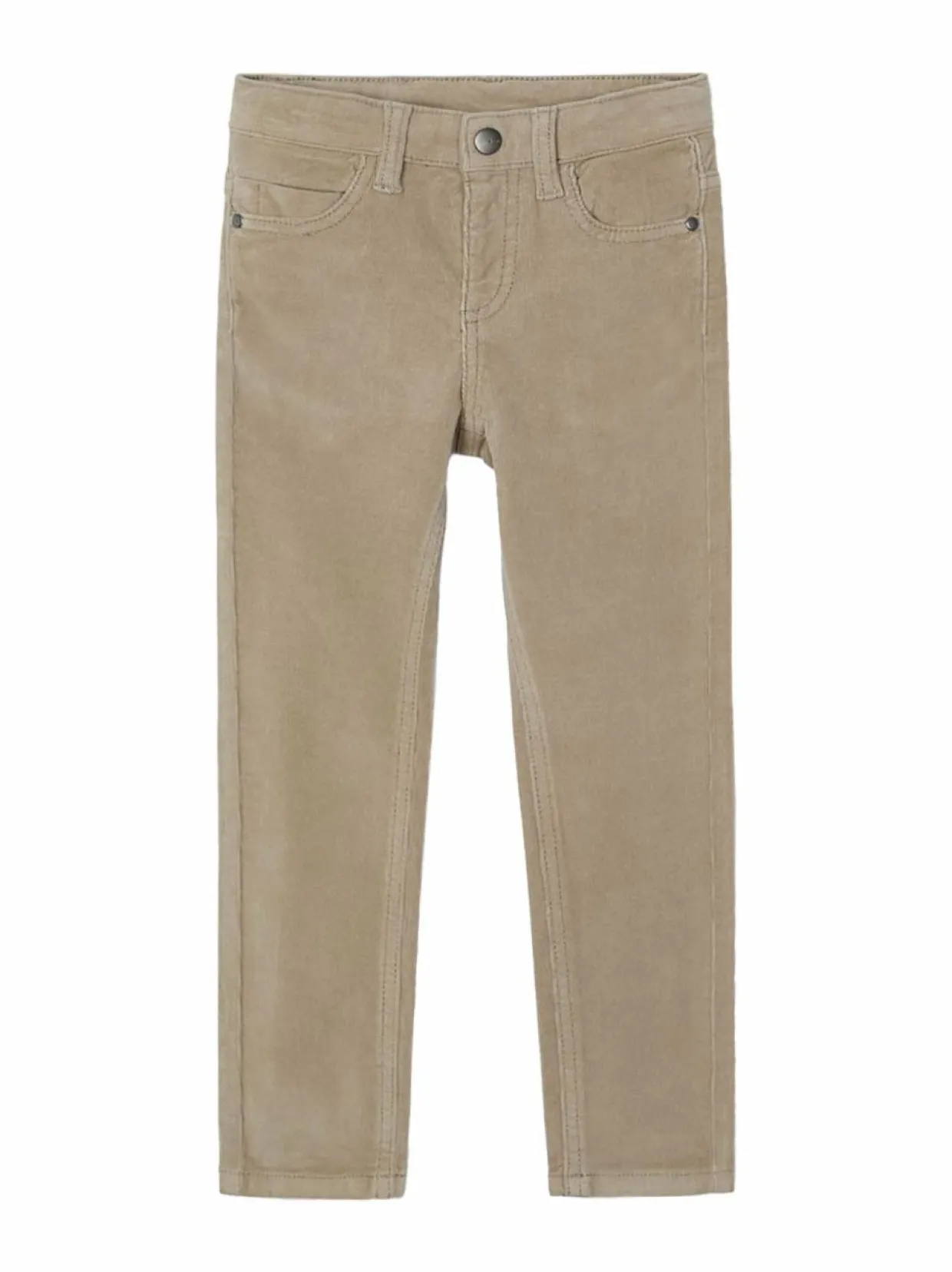 Basic Slim Fit -vakosamettihousut