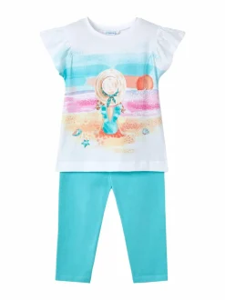 Beach - t-paita ja leggingsit
