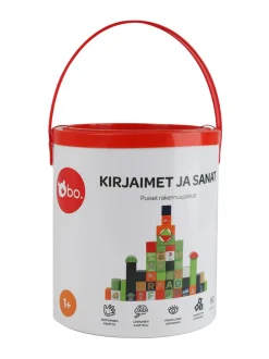 bo. Puiset palikat Aakkoset ja sanat (suomenkielinen)