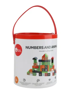 bo. Puiset palikat Numerot ja eläimet