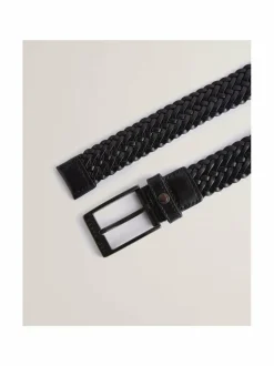 Braidie-punottu nahkavyö