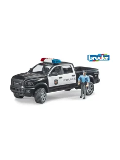BRUDER Dodge RAM 2500 -poliisiauto ja poliisi, 1:16