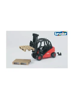 BRUDER Linde H30D -trukki ja 2 lastauslavaa, 1:16