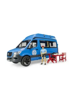 BRUDER MB Sprinter matkailuauto ja matkustaja 1:16