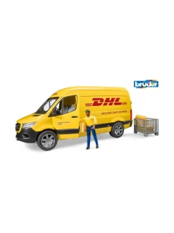 BRUDER Mercedes-Benz Spirinter DHL ja kuljettaja, 1:16