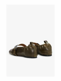 Butterfly Strap Crinkle Oleatex -ballerinat