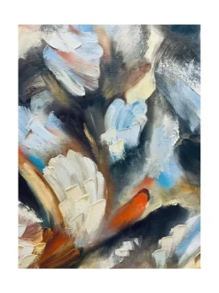 Cabaret, öljyvärimaalaus, 100x100 cm