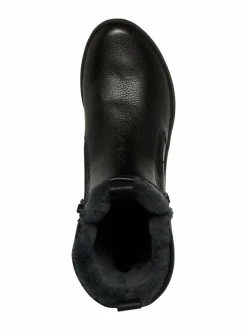 Calais H-last Two Zippers -nahkanilkkurit turkisvuorella