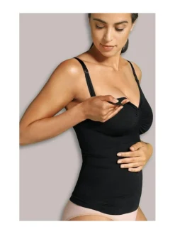Carriwell Nursing Top with Shapewear imetystoppi - musta