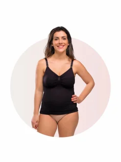 Carriwell Nursing Top with Shapewear imetystoppi - musta