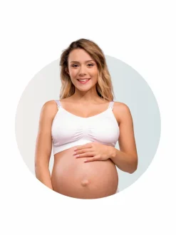 Carriwell Seamless Padded Nursing Bra imetysliivit - valkoinen