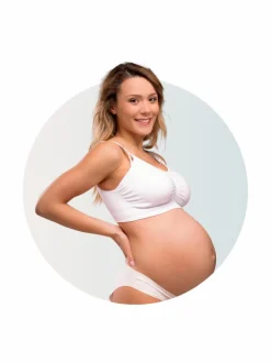 Carriwell Seamless Padded Nursing Bra imetysliivit - valkoinen