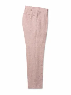 Casual fit -prässätyt pellavahousut