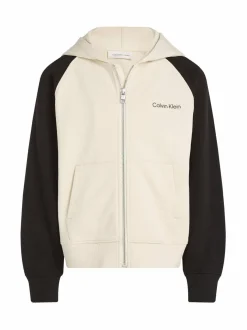 Color Block Zip-Through -collegetakki