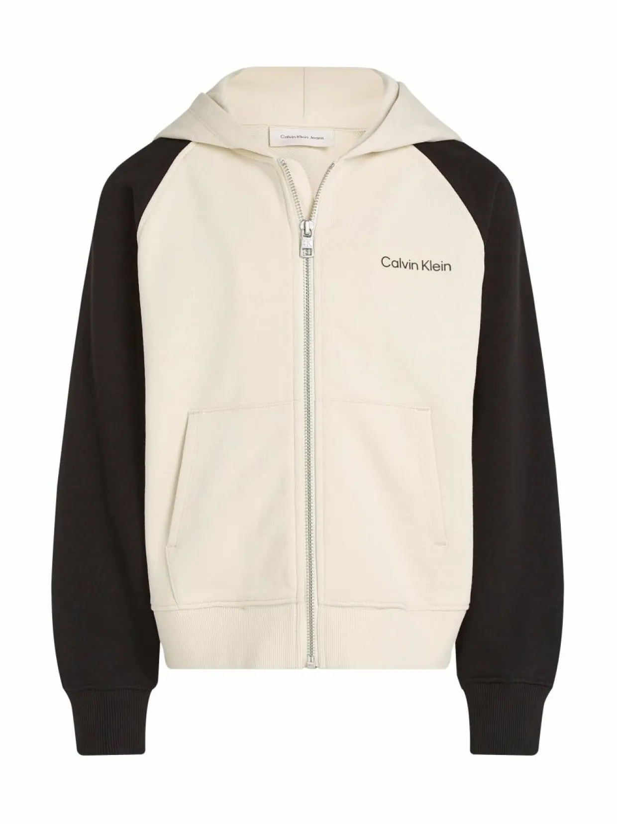 Color Block Zip-Through -collegetakki