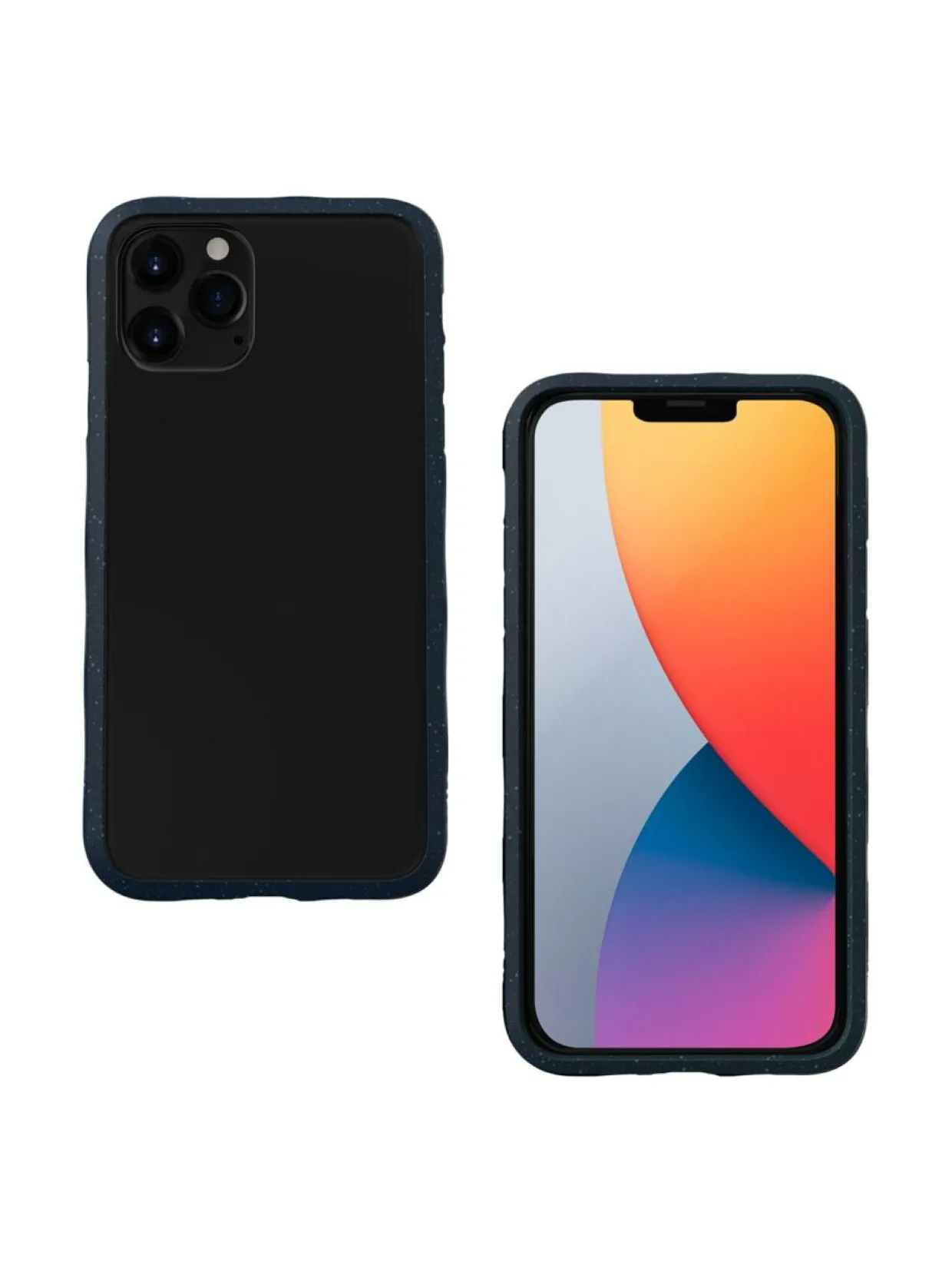 CRYSTAL MATTER iPhone 12/12 Pro -suojakuori - tummansininen/kirkas