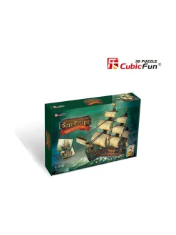 CUBICFUN 3D palapeli Espanjan sotalaiva The San Felipe