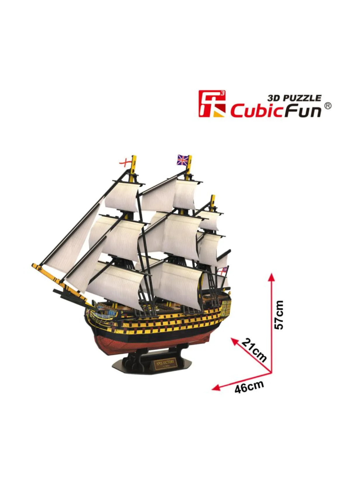 CUBICFUN 3D palapeli Purjealus Victoria