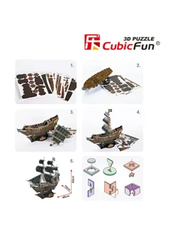 CUBICFUN 3D Palapeli The Queen Anne´s Revenge