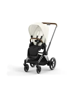 Cybex ePriam yhdistelmävaunut ja turvakaukalo (Chrome/Brown)