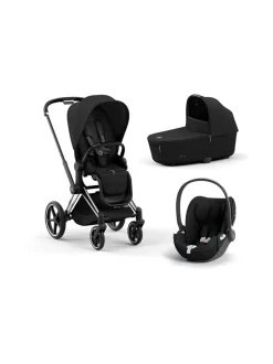 Cybex Priam 4 yhdistelmävaunut ja turvakaukalo (Chrome/Black)