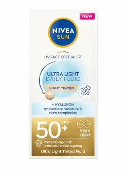 Daily Fluid Light Tinted SPF50+-sävyttävä aurinkosuojavoide kasvoille