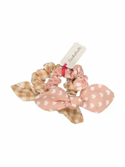 Daisy Gingham Bunny Ears Scrunchies -hiuslenkit 2 kpl