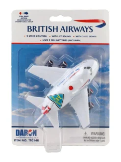 DARON British Airways-lentokone valoilla ja äänillä, 13 cm