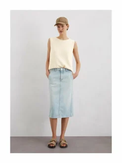 Denim Midi -farkkuhame