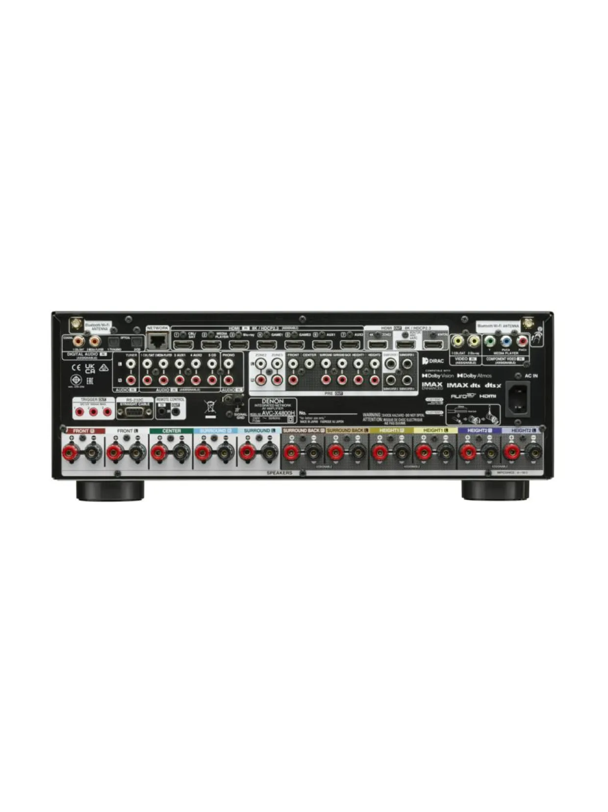 Denon AVC-X4800H 9.4 AV-vahvistin, musta