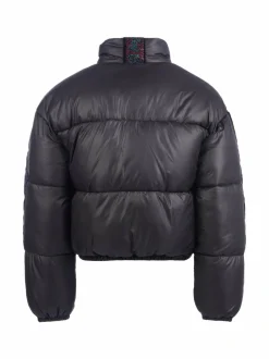 Diamante Stripe Short Puffa -takki