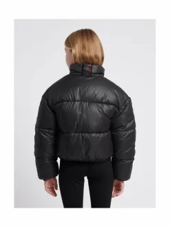 Diamante Stripe Short Puffa -takki