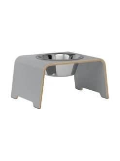 dogBar® Single korotettu ruokakuppi - Harmaa