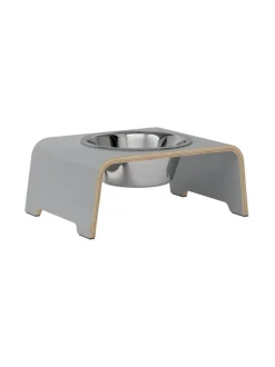 dogBar® Single korotettu ruokakuppi - Harmaa