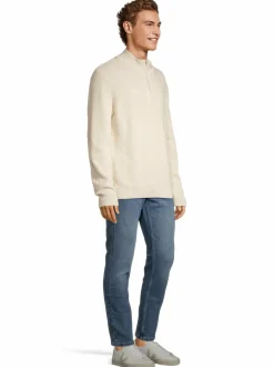 Elias halfzip fisherman -neule