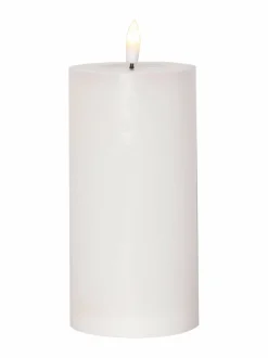 Flamme Charge LED -pöytäkynttiläsetti 10 cm + 12,5 cm + 15 cm