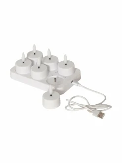 Flamme Charge LED -tuikkukynttilät 6 kpl