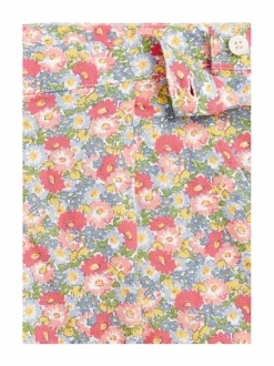 Floral Bermuda -pellava-puuvillashortsit